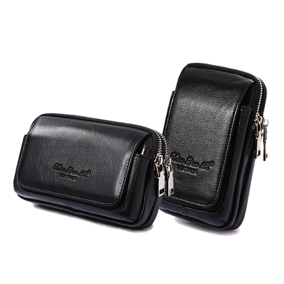 Men Accessories Bag - Mężczyźni Oryginalna skórzana saszetka na pas