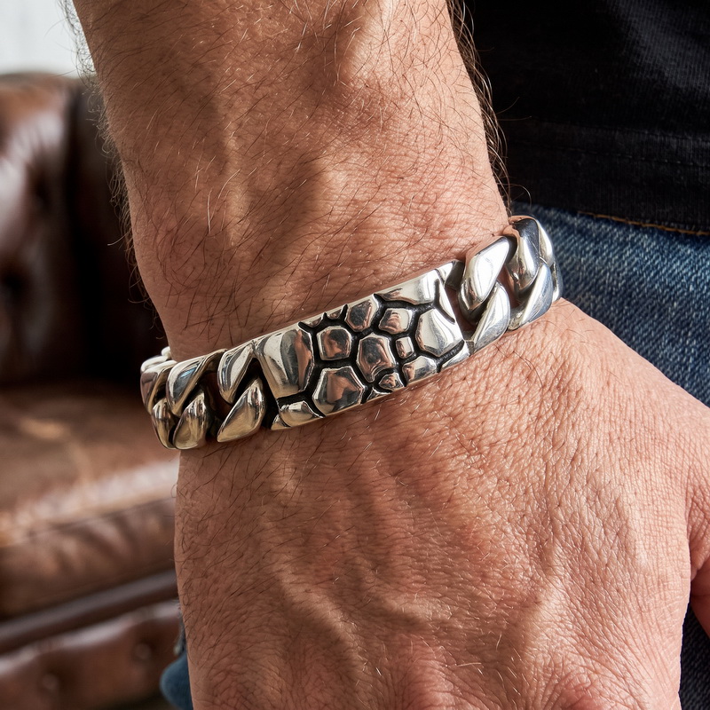 Men Accessories Bd - KALEN Vintage Bransoletka Męska z Łańcucha