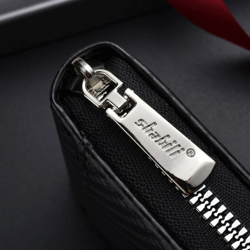 Portfel męski z wzorem włókna  – Men Accessories In Store recenzja i cena