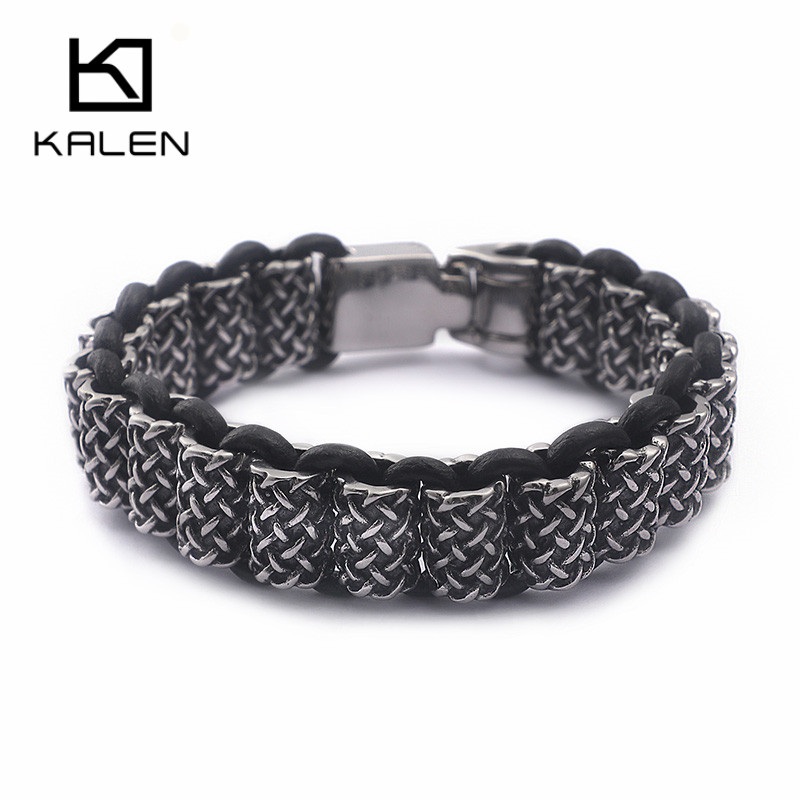 KALEN Vintage czarne skórzane  – Men Accessories Bd recenzja i cena