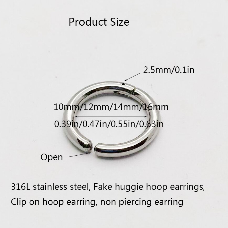 2/6 sztuk fałszywe kolczyki Hu – Men Accessories Earrings recenzja i cena
